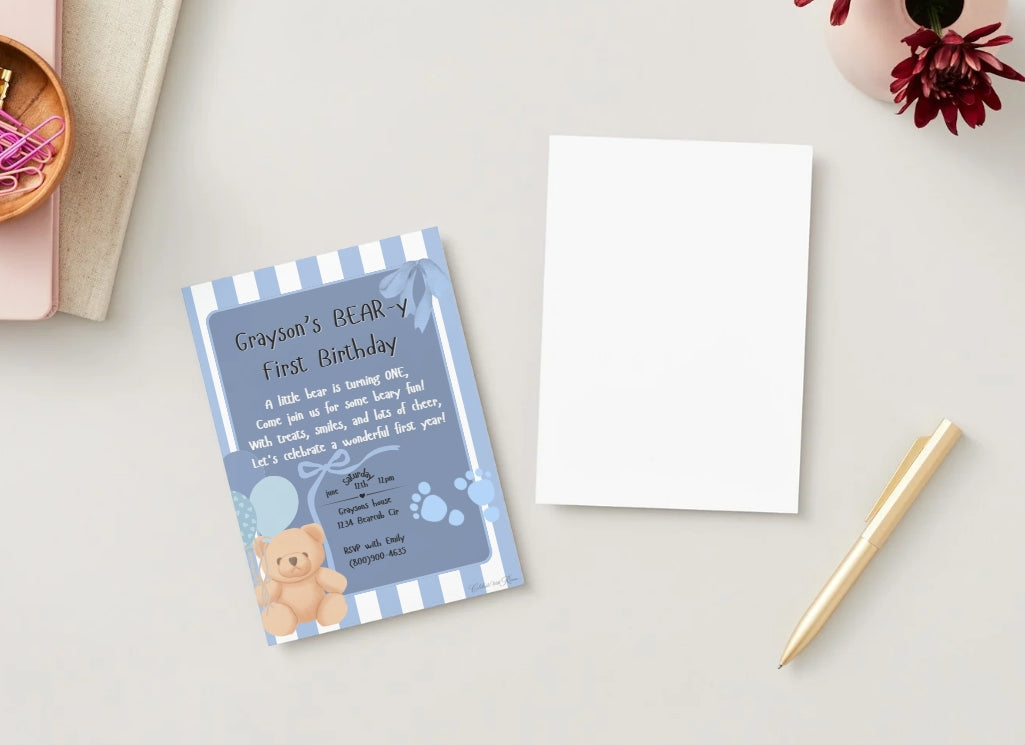 Bear-y First Birthday